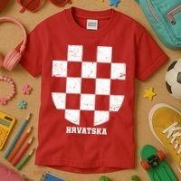 Croatia HRVATSKA Team Jersey Kids T-Shirt thumb 3