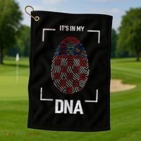 Croatia It's My DNA Golf Towel thumb 1