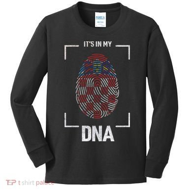 Croatia It's My DNA Kids Long Sleeve Shirt