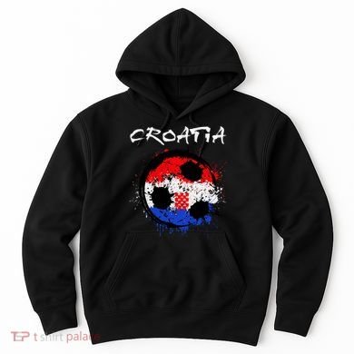 Croatia Soccer Ball Flag Hoodie