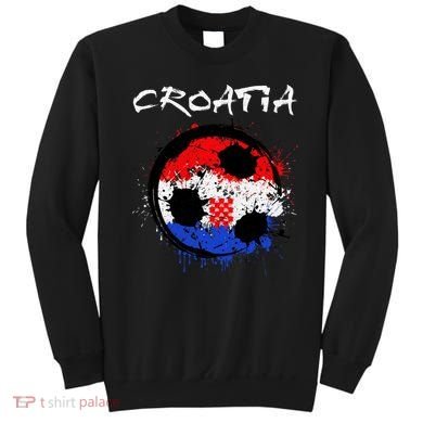Croatia Soccer Ball Flag Sweatshirt