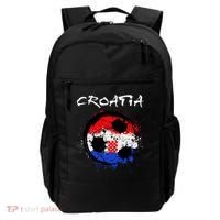 Croatia Soccer Ball Flag Backpack thumb 0