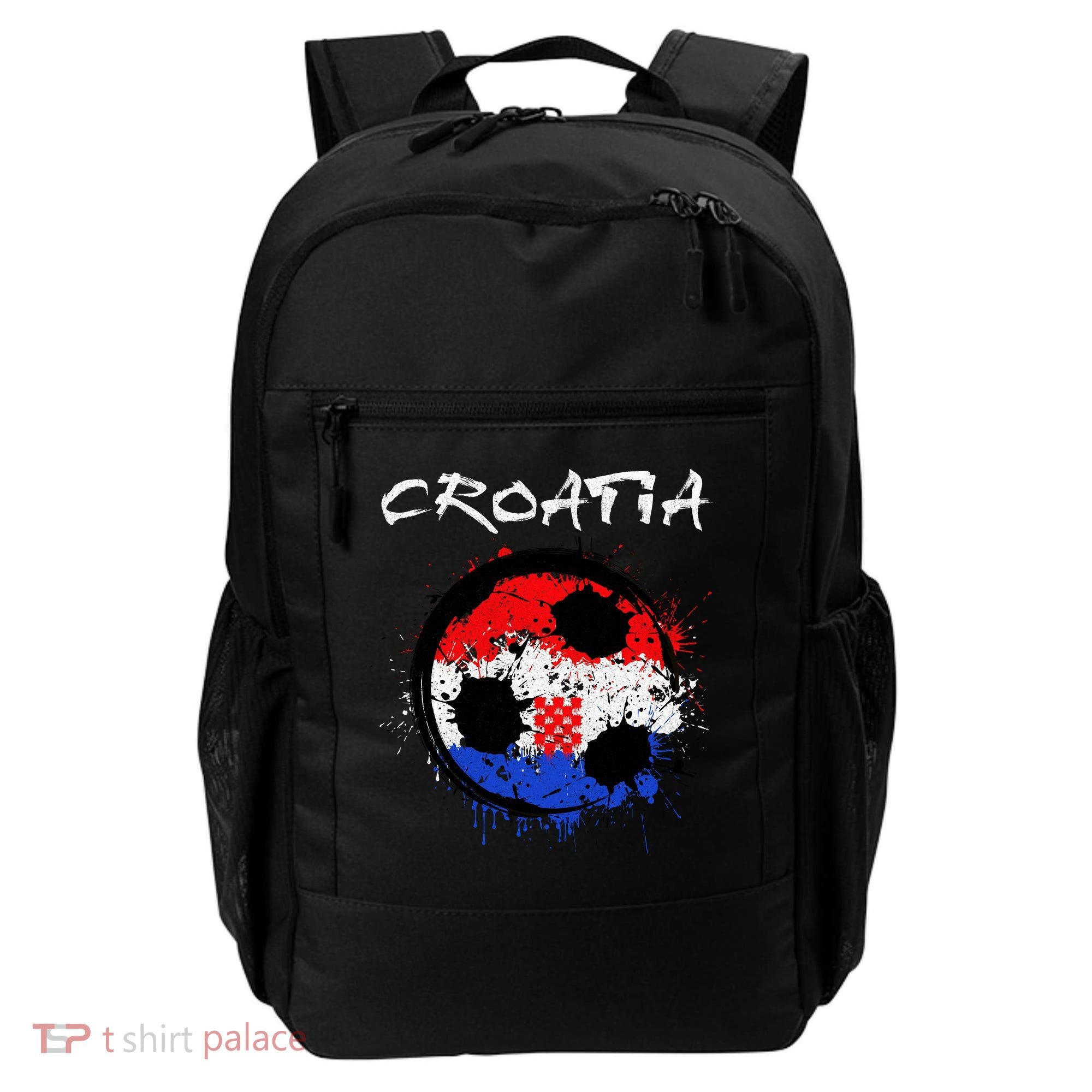 Croatia Soccer Ball Flag Backpack