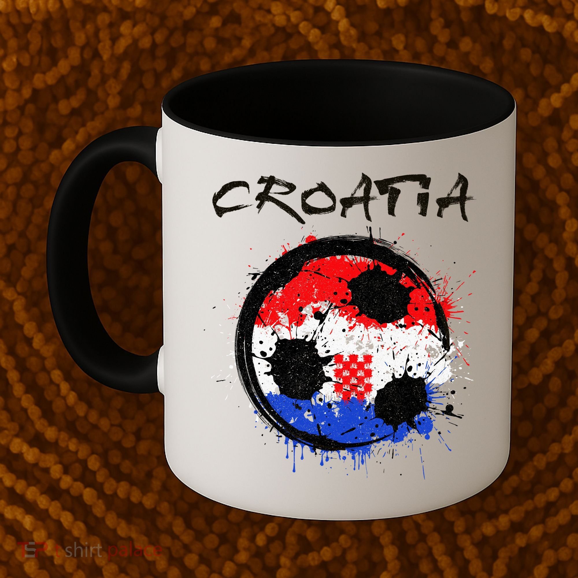 Croatia Soccer Ball Flag Coffee Mug