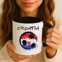 Croatia Soccer Ball Flag Coffee Mug thumb 3