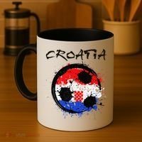 Croatia Soccer Ball Flag Coffee Mug thumb 4