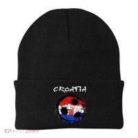 Croatia Soccer Ball Flag Beanie thumb 0