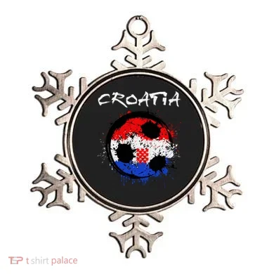 Croatia Soccer Ball Flag Ornament