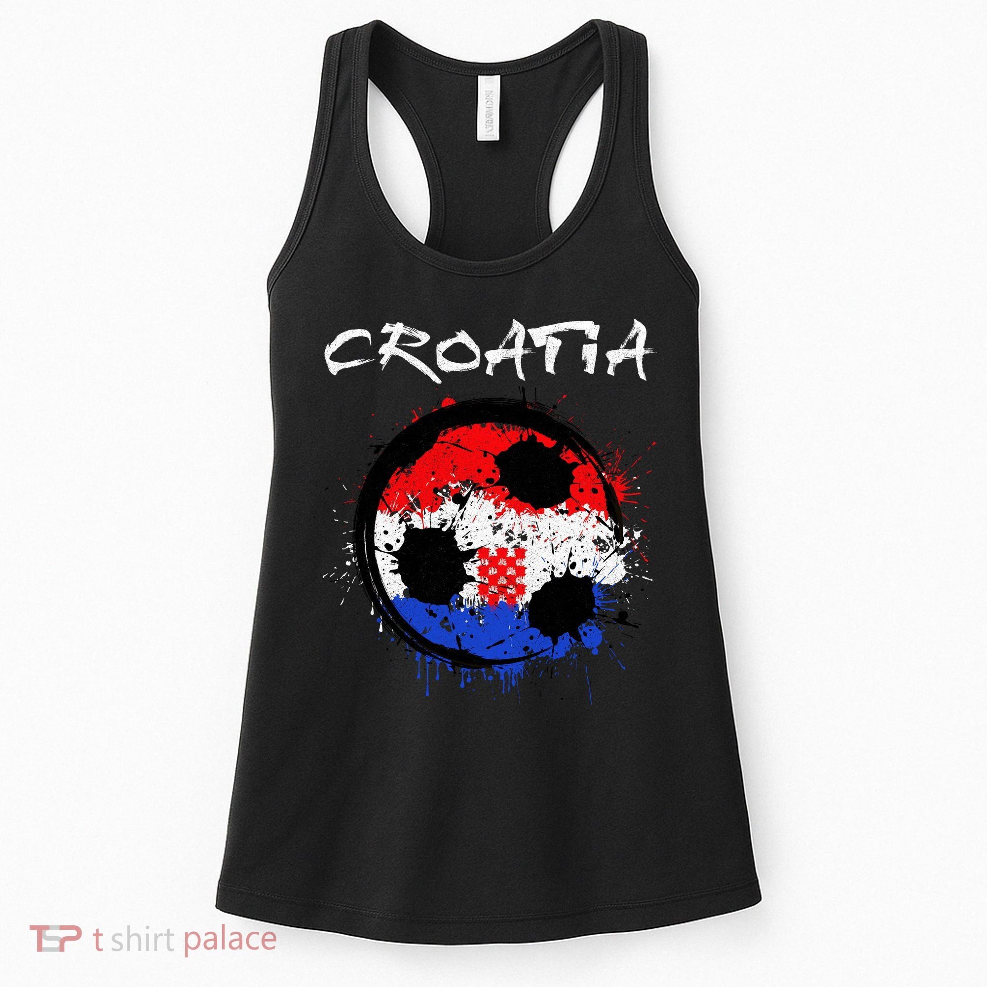 Croatia Soccer Ball Flag Women's Tank Top