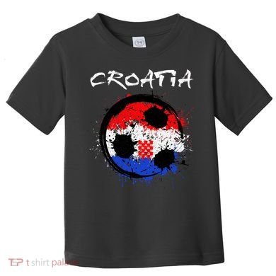 Croatia Soccer Ball Flag Toddler T-Shirt