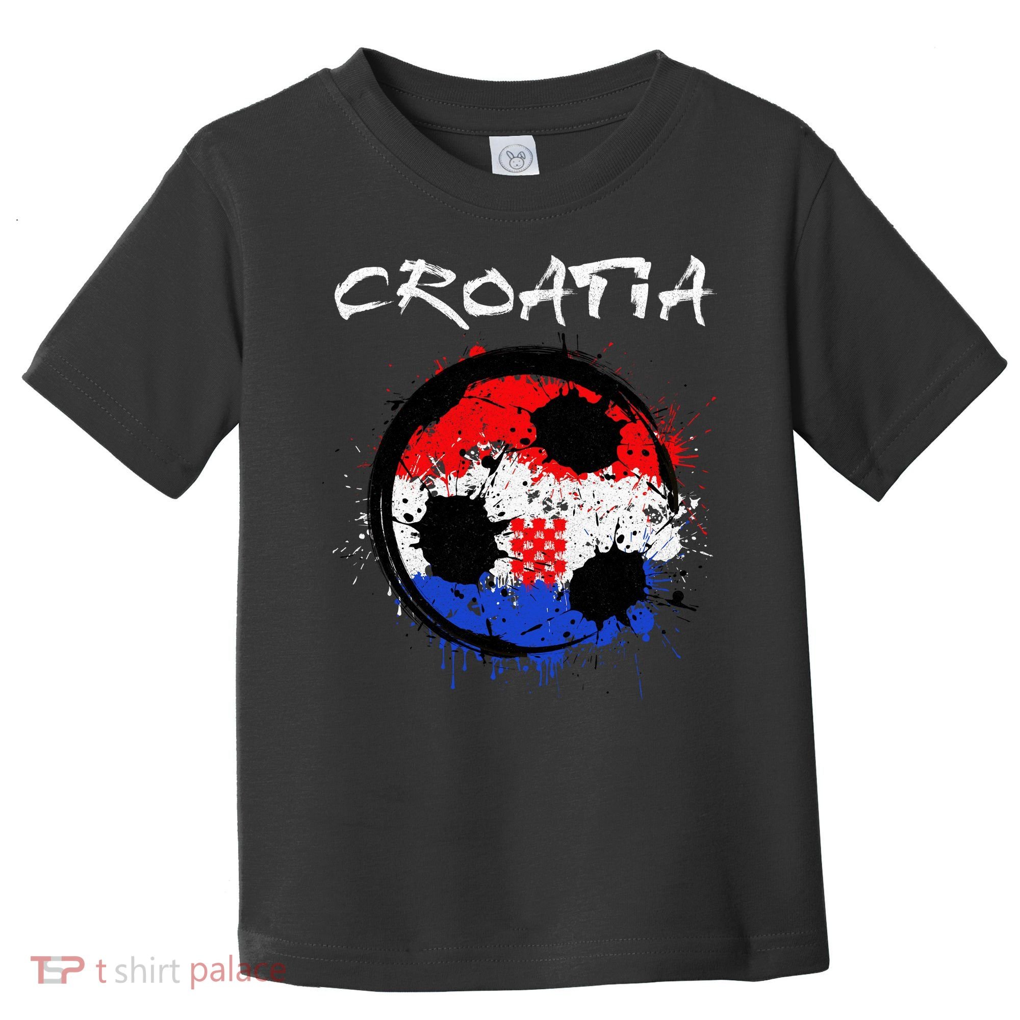 Croatia Soccer Ball Flag Toddler T-Shirt