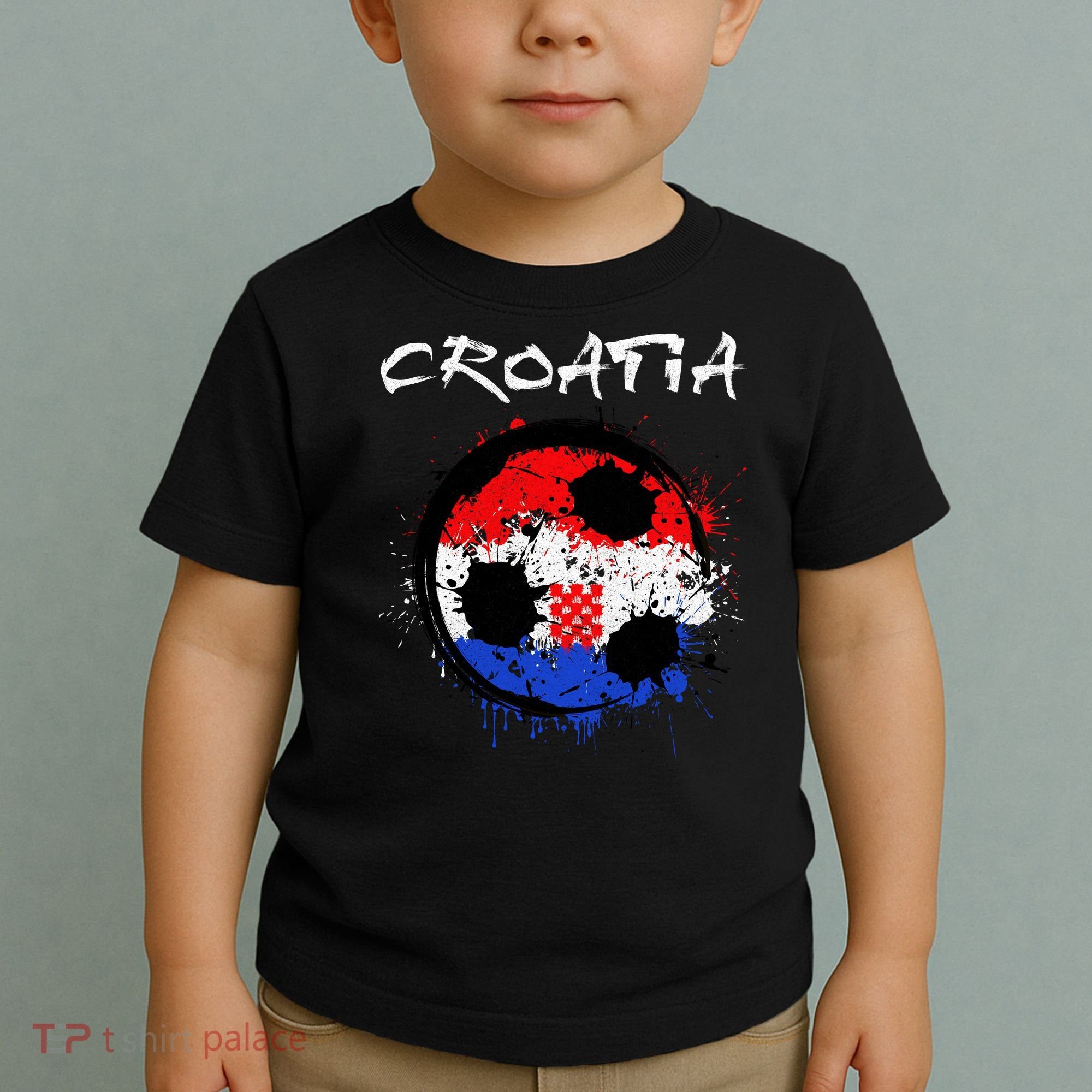 Croatia Soccer Ball Flag Toddler T-Shirt