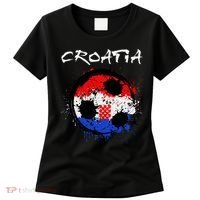Croatia Soccer Ball Flag Women's T-Shirt thumb 0