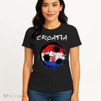 Croatia Soccer Ball Flag Women's T-Shirt thumb 4
