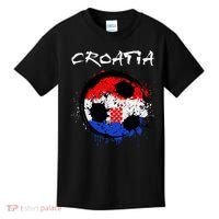 Croatia Soccer Ball Flag Kids T-Shirt thumb 0