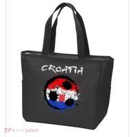 Croatia Soccer Ball Flag Tote Bag thumb 3