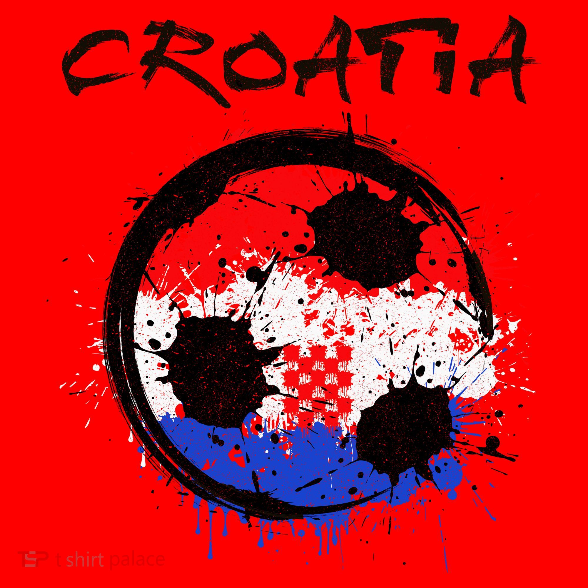 Croatia Soccer Ball Flag Santa Hat