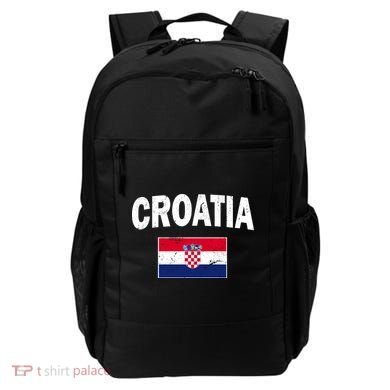 Croatia Team Vintage Soccer Flag Backpack