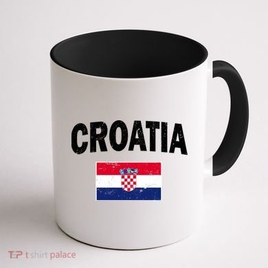 Croatia Team Vintage Soccer Flag Coffee Mug back