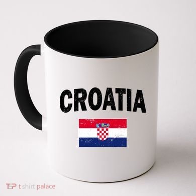 Croatia Team Vintage Soccer Flag Coffee Mug