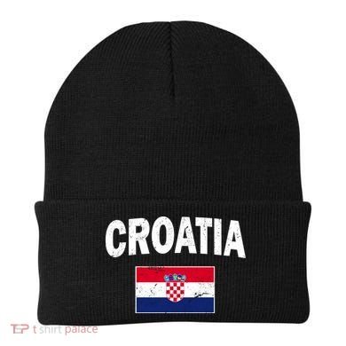 Croatia Team Vintage Soccer Flag Beanie