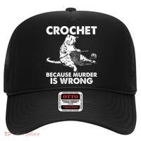 Crochet Because Murder Is Wrong Cat Hat thumb 0