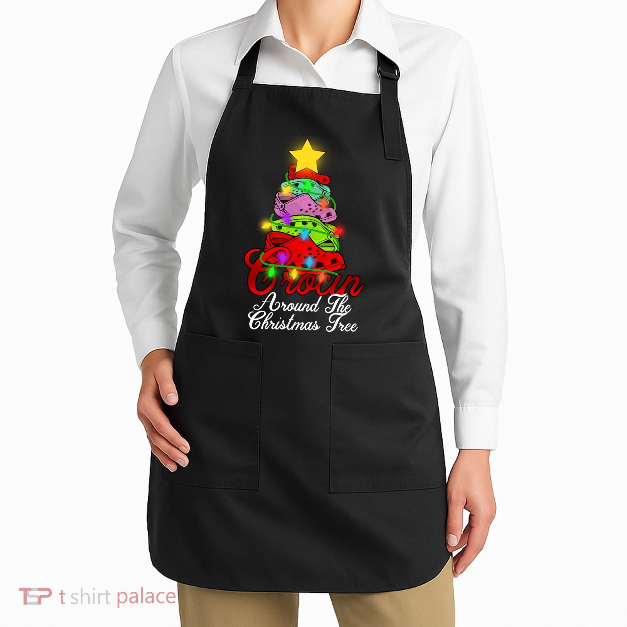 Crocin Around The Christmas Tree Apron