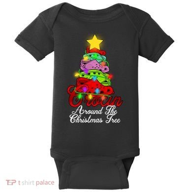 Crocin Around The Christmas Tree Baby Bodysuit