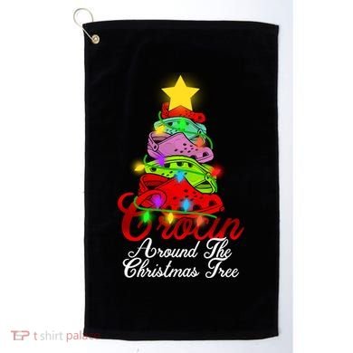 Crocin Around The Christmas Tree Golf Towel