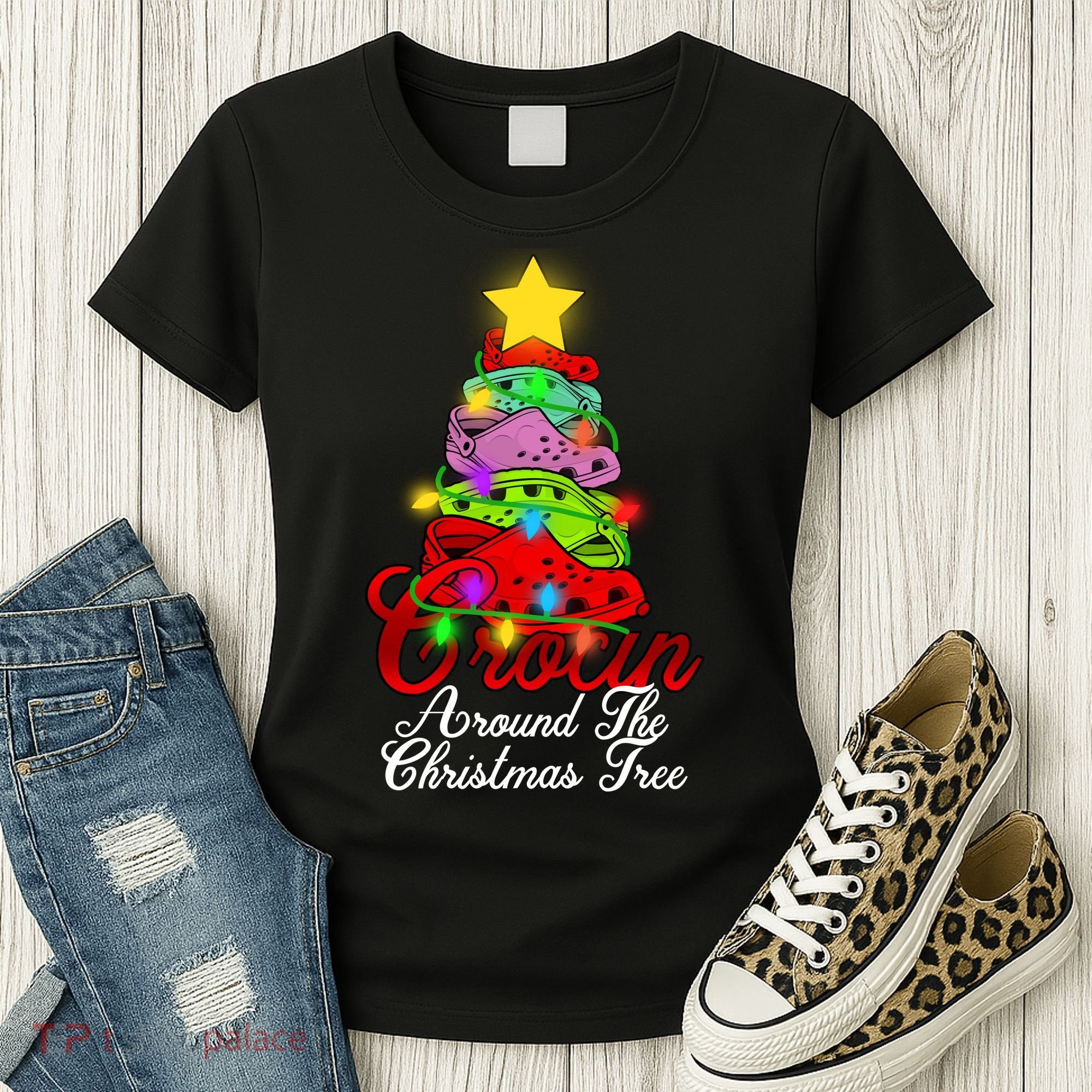 Crocin Around The Christmas Tree Women's T-Shirt