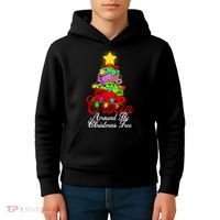 Crocin Around The Christmas Tree Kids Hoodie thumb 4