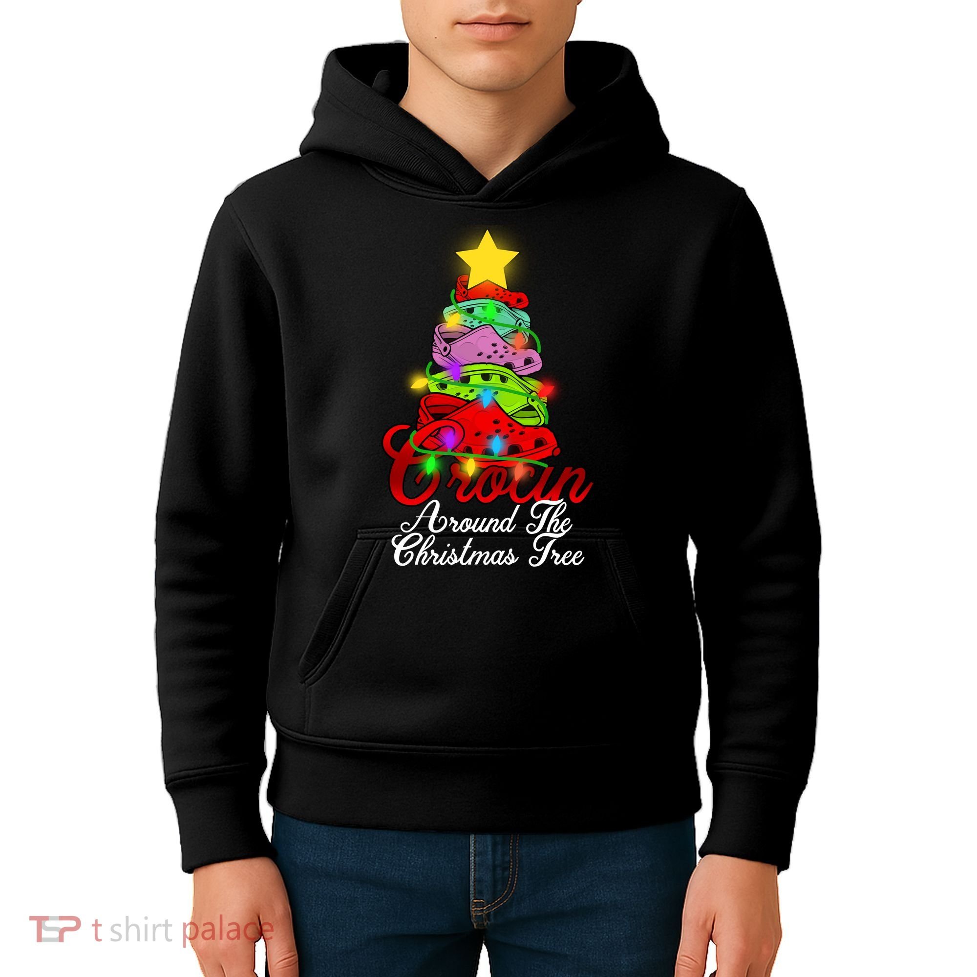 Crocin Around The Christmas Tree Kids Hoodie