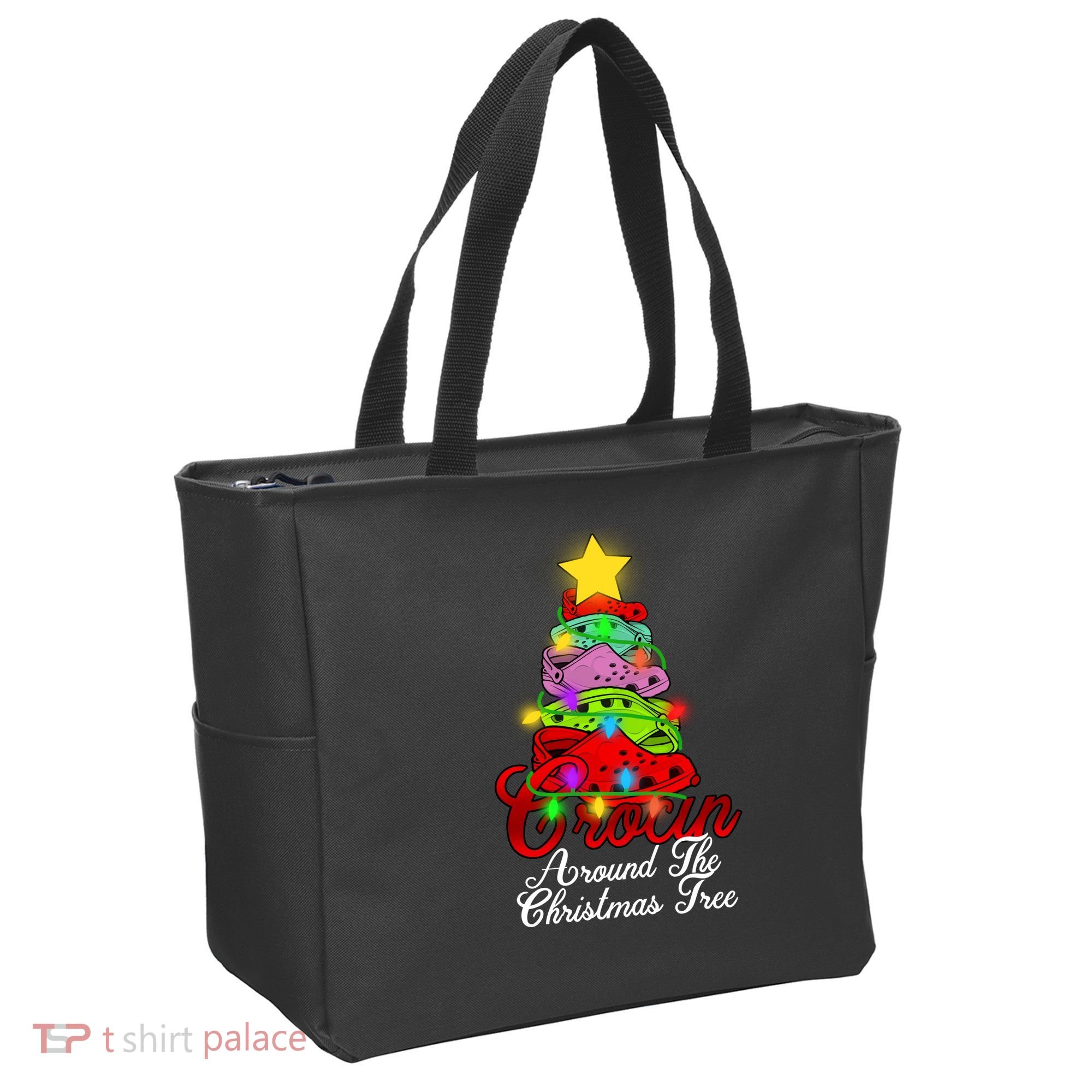 Crocin Around The Christmas Tree Tote Bag