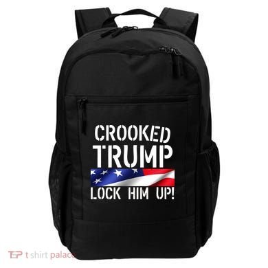Crooked Trump Lock Him Up USA Backpack