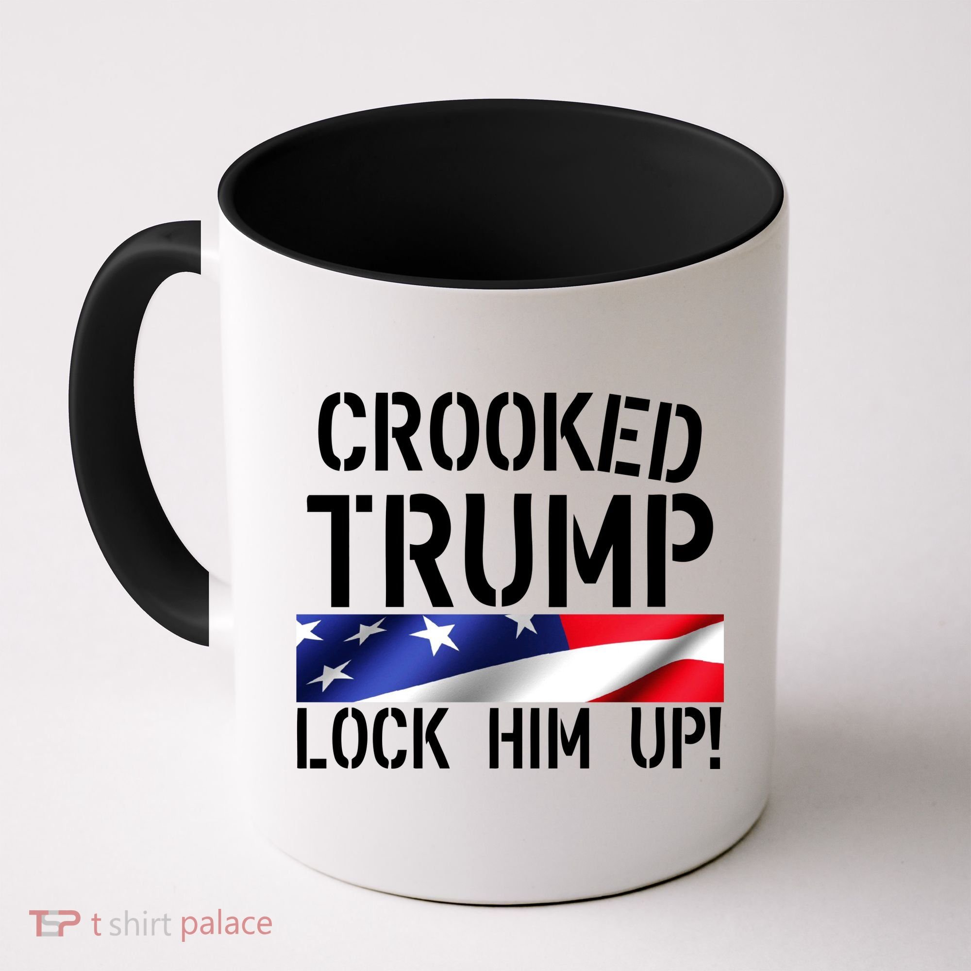 Crooked Trump Lock Him Up USA Coffee Mug