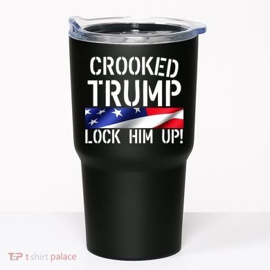 Crooked Trump Lock Him Up USA Tumbler