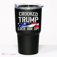 Crooked Trump Lock Him Up USA Tumbler thumb 0
