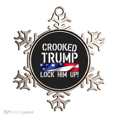 Crooked Trump Lock Him Up USA Ornament