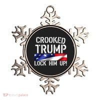 Crooked Trump Lock Him Up USA Ornament thumb 0