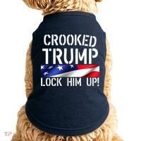 Crooked Trump Lock Him Up USA Doggie Tank thumb 0