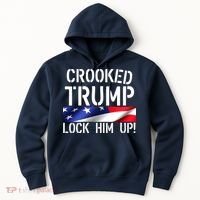 Crooked Trump Lock Him Up USA Hoodie thumb 0