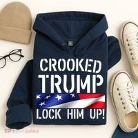 Crooked Trump Lock Him Up USA Hoodie thumb 4