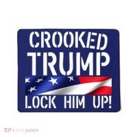 Crooked Trump Lock Him Up USA Mousepad thumb 0