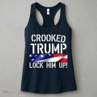 Crooked Trump Lock Him Up USA Women's Tank Top thumb 3