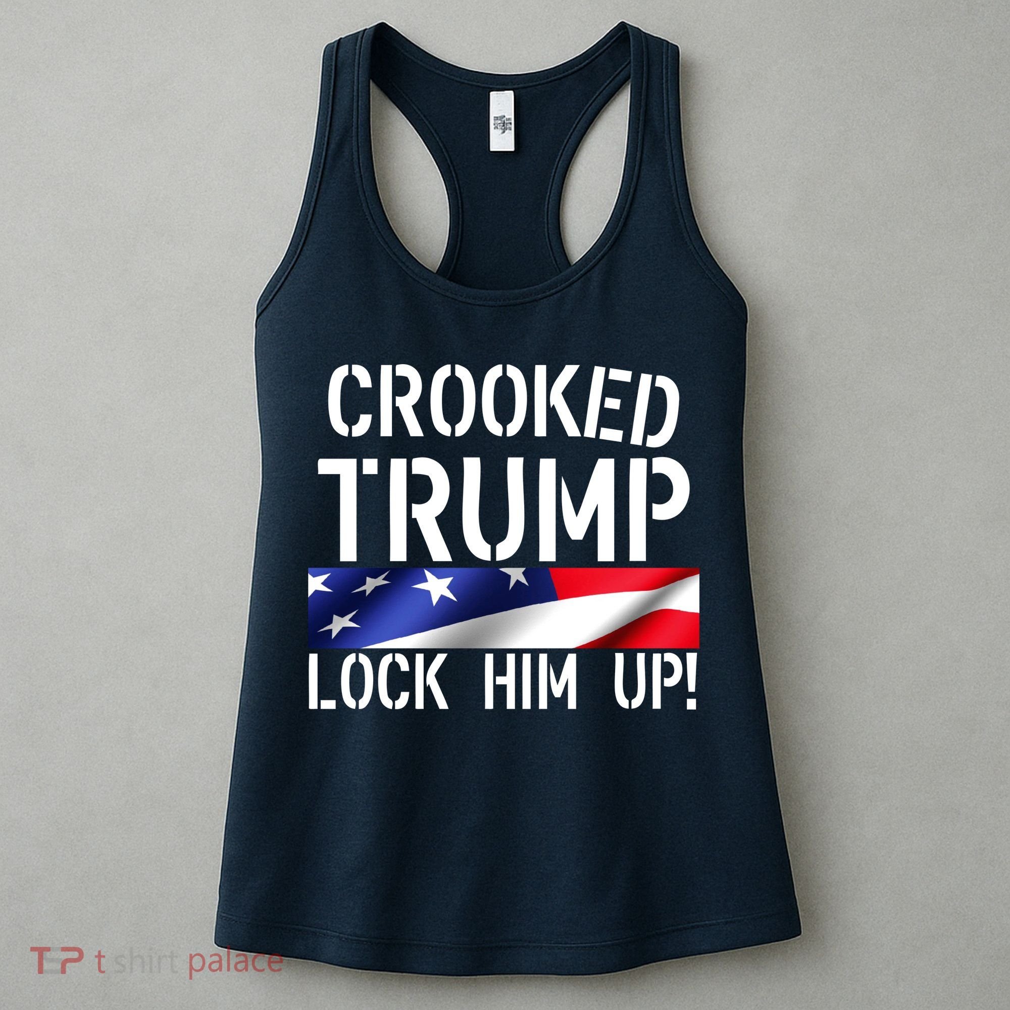 Crooked Trump Lock Him Up USA Women's Tank Top