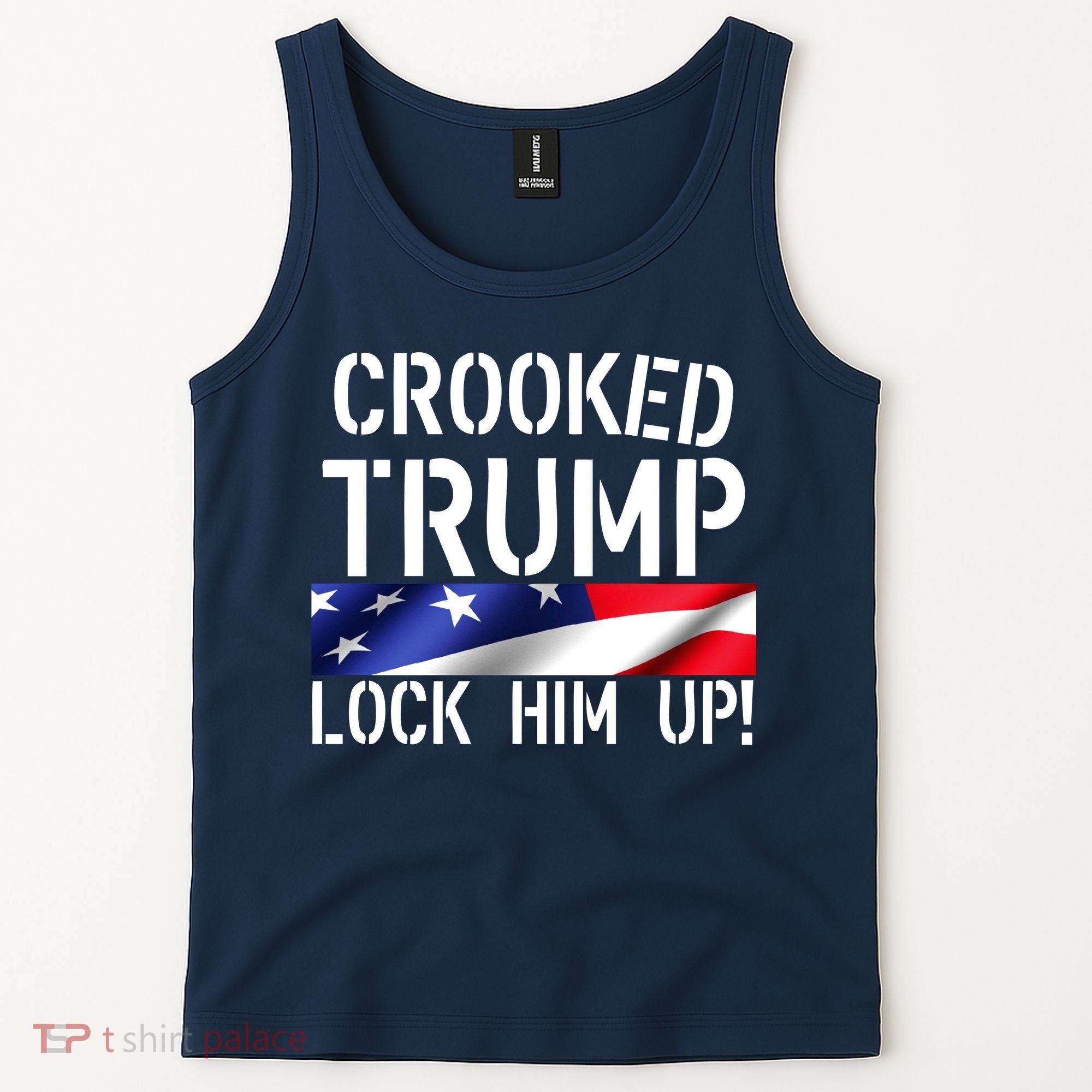 Crooked Trump Lock Him Up USA Tank Top
