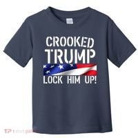 Crooked Trump Lock Him Up USA Toddler T-Shirt thumb 0