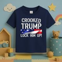 Crooked Trump Lock Him Up USA Toddler T-Shirt thumb 3