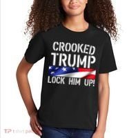 Crooked Trump Lock Him Up USA Kids T-Shirt thumb 2