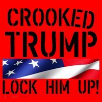 Crooked Trump Lock Him Up USA Santa Hat thumb 1